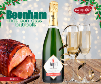 Beenham met Dopff au Moulin Crémant d'Alsace-Cuvée Julien-Brut - úw topSlijter