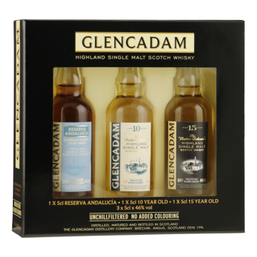 Glencadam geschenkverpakking Miniset